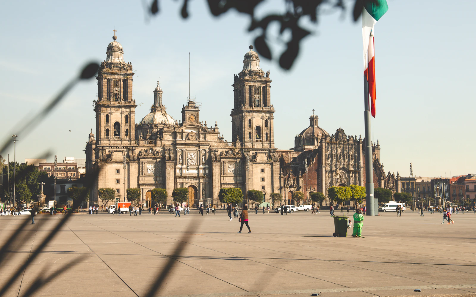 Palacio de Bellas Artes dan panorama Mexico City